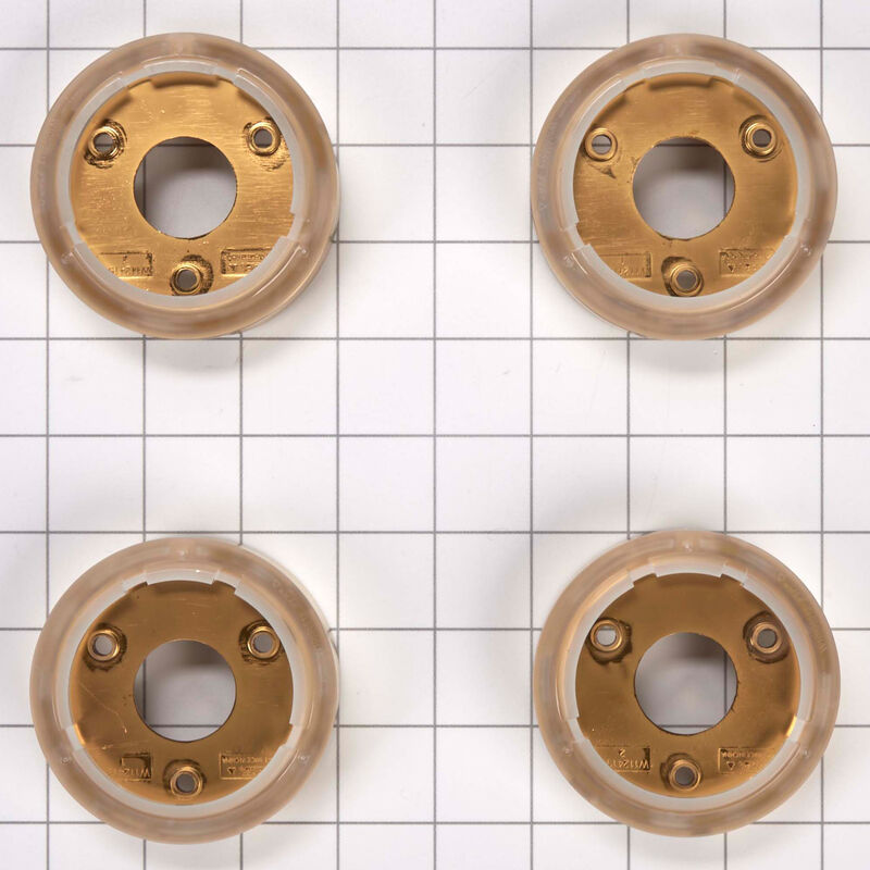 JennAir Bezel (Set of 4) for Rise-Style Commercial Range & Rangetop Knobs - Brass, , hires