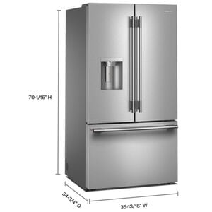 KitchenAid 36 in. 30.5 cu. ft. French Door Refrigerator with Ice & Water Dispenser - Stainless Steel with PrintShield Finish, Stainless Steel with PrintShield Finish, hires