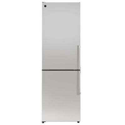 Bertazzoni 24 in. 11.4 cu. ft. Counter Depth Bottom Freezer Refrigerator with Ice Maker - Stainless Steel | REF24BMFIXVL