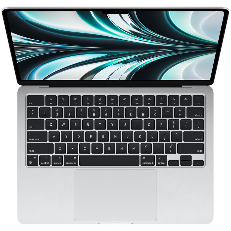 Apple MacBook Air 13.6" Retina Display,(Mid 2022) Apple M2, 8GB RAM, 256GB SSD, 8-core GPU, MacOS - Silver, , hires