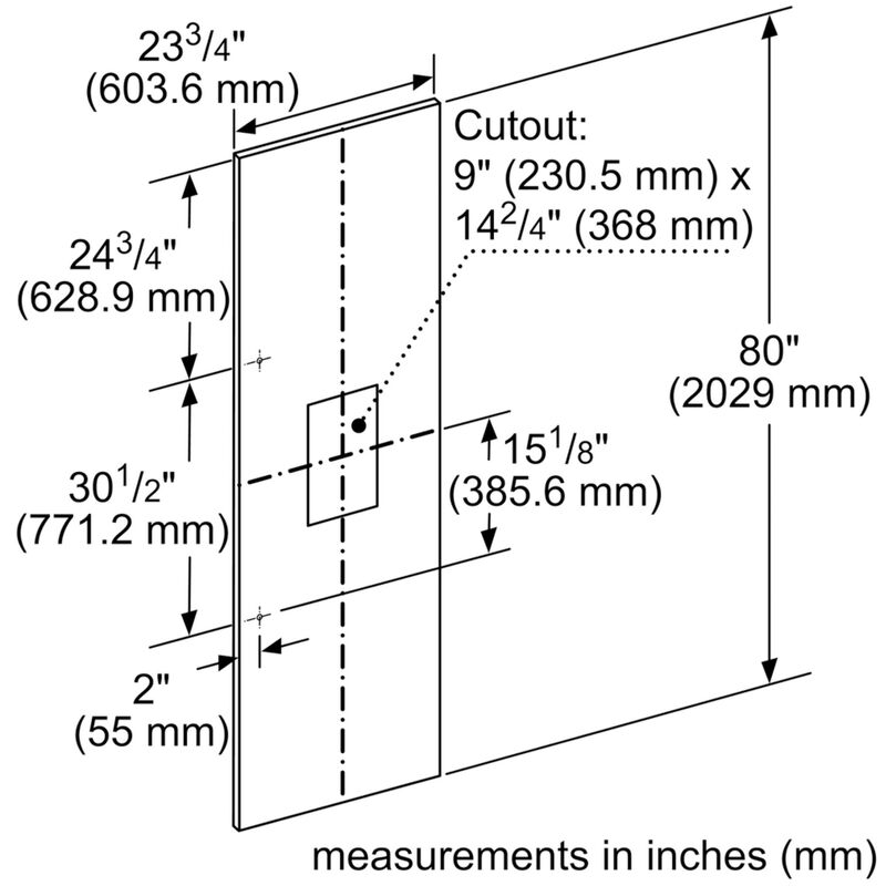 Thermador 24 in. Door Panel for Refrigerators Stainless Steel P.C