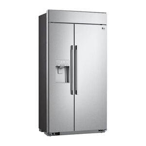 LG Studio 42 in. 25.6 cu. ft. Built-In Smart Counter Depth Side by Side Refrigerator with Ice & Water Dispenser - Stainless Steel, , hires