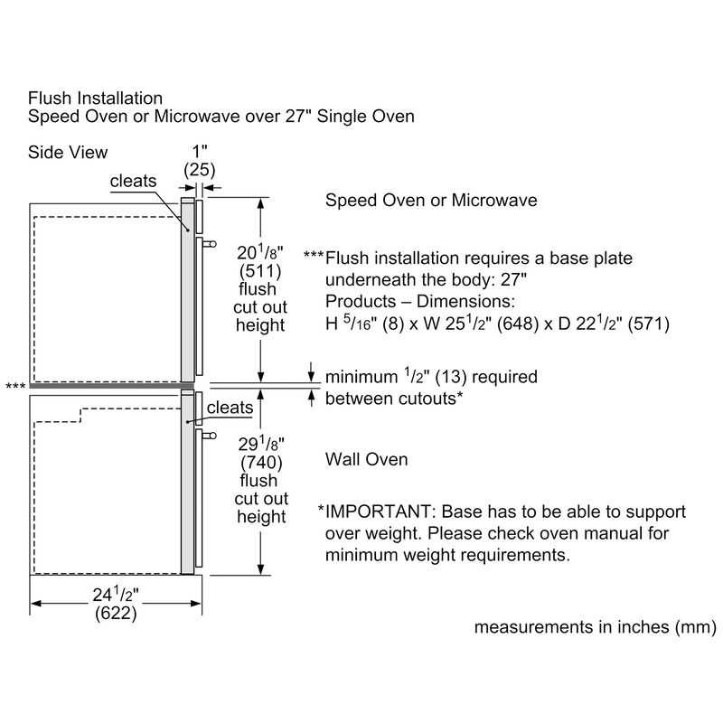 Bosch 800 Series 27 in. 1.6 cu. ft. 1000W Built-In Microwave with Convection & Sensor Cooking - Stainless Steel, , hires