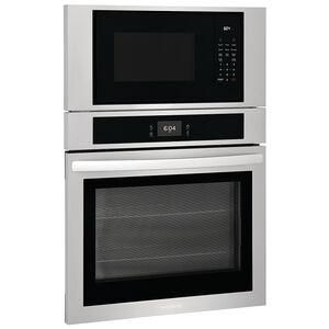 Frigidaire 30 in. 6.9 cu. ft. Electric Microwave/Wall Oven Combo with Standard Convection & Sensor Cooking - Stainless Steel, Stainless Steel, hires