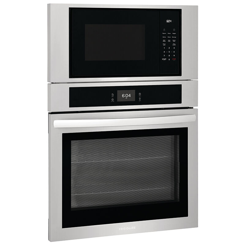 Frigidaire 30 in. 6.9 cu. ft. Electric Microwave/Wall Oven Combo with Standard Convection & Sensor Cooking - Stainless Steel, Stainless Steel, hires