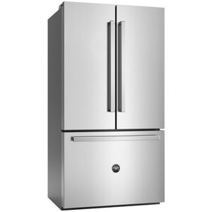 Bertazzoni 36 in. 26.2 cu. ft. Counter Depth French Door Refrigerator with Internal Water Dispenser - Stainless Steel, , hires