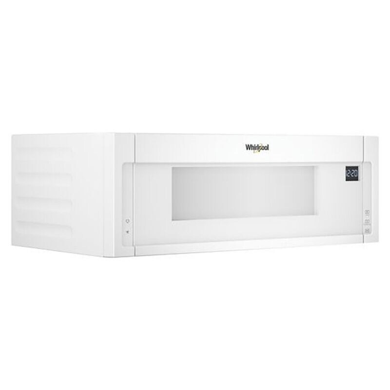 Whirlpool 30 in. 1.1 cu. ft. Low Profile Over-the-Range Microwave with 400 CFM - White, White, hires