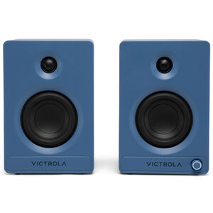 Victrola Tempo Bluetooth Bookshelf Speakers - Blue, , hires