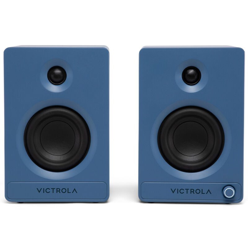 Victrola Tempo Bluetooth Bookshelf Speakers - Blue, , hires