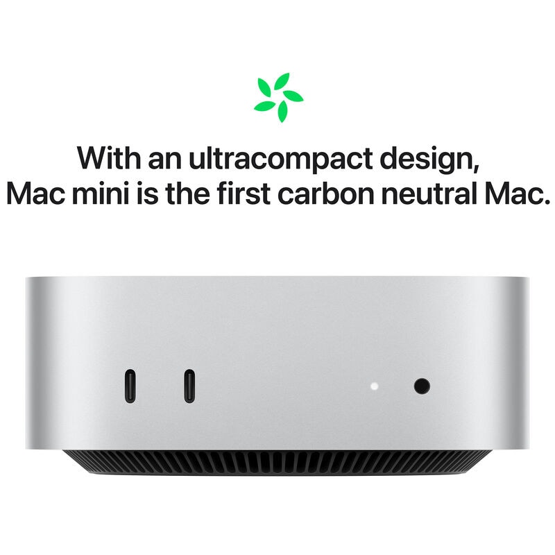 Apple - Mac mini Desktop - Latest Model - M4 chip - Built for Apple Intelligence - 16GB Memory - 256GB SSD - Silver, , hires