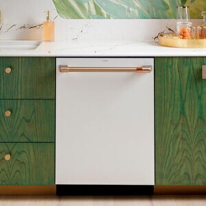Cafe 24 in. Top Control Smart Dishwasher with 44 dBa Sound Level, 3rd-Rack & Dual Convection Ultra Dry - Matte White, , hires