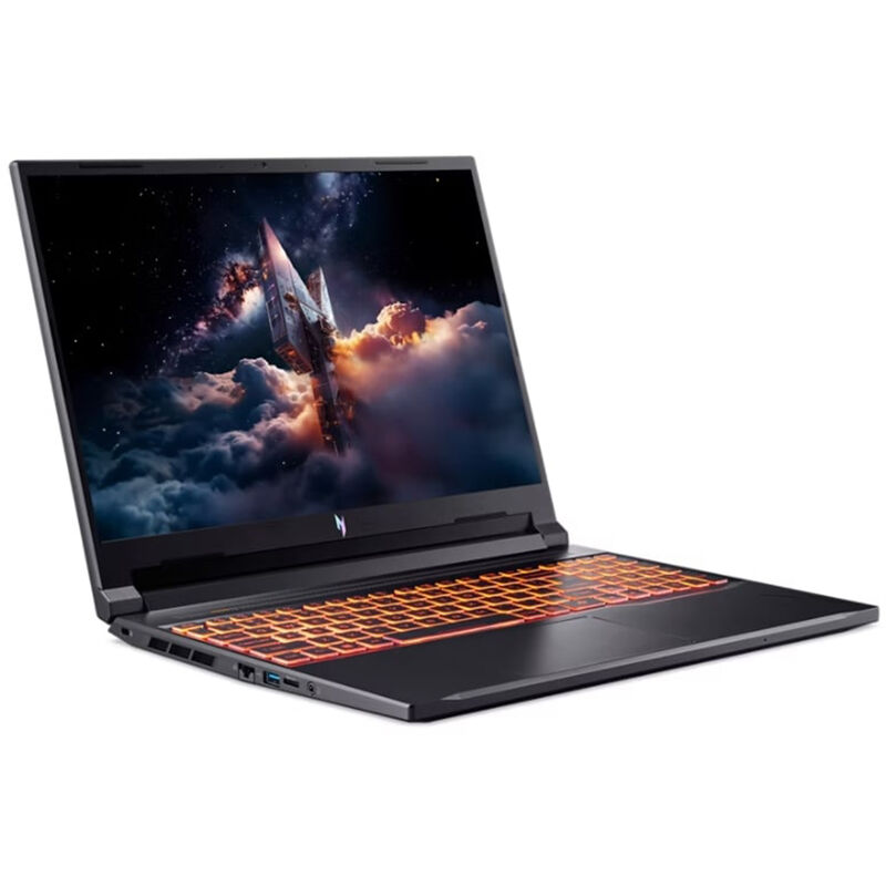 Acer Nitro V 16 in. Gaming Laptop with Intel Core 7-240H, 2.5 GHz, 10-Core CPU, NVIDIA GeForce RTX 5060, 8GB VRAM GPU, 32 RAM, 512 GB SSD, up to 8 Hrs. of Battery Life & Windows 11 Home - Obsidian Black, , hires