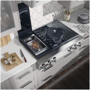 SKS 36 in. 4-Burner Smart Dual Fuel Natural Gas Rangetop with Simmer Burner & Power Burner - Stainless Steel, , hires