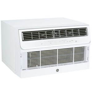 GE 10,000 BTU Smart Energy Star Through-the-Wall Air Conditioner with 3 Fan Speeds, Sleep Mode & Remote Control - White, , hires