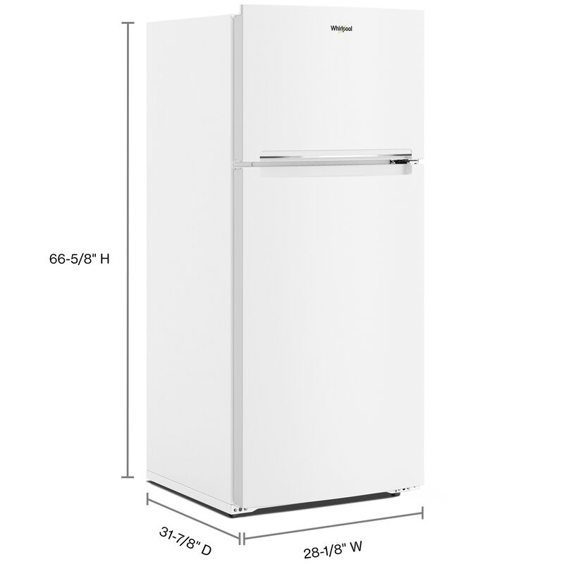 Whirlpool 28 in. 16.3 cu. ft. Top Freezer Refrigerator - White, White, hires