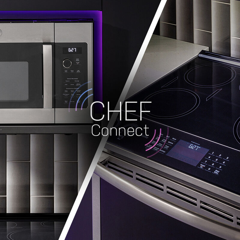 GE Profile 30 in. 2.2 cu. ft. 1000W Over-the-Range Microwave with 400 CFM & Sensor Cooking - Stainless Steel, , hires