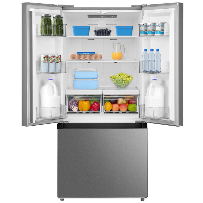 Midea 30 in. 18.4 cu. ft. French Door Refrigerator - Stainless Steel, , hires