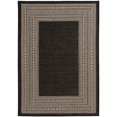 Natco Santorini Collection Outdoor Area Rug Sutton 5'x7' - Natural/Pebble | 1822UP57106I