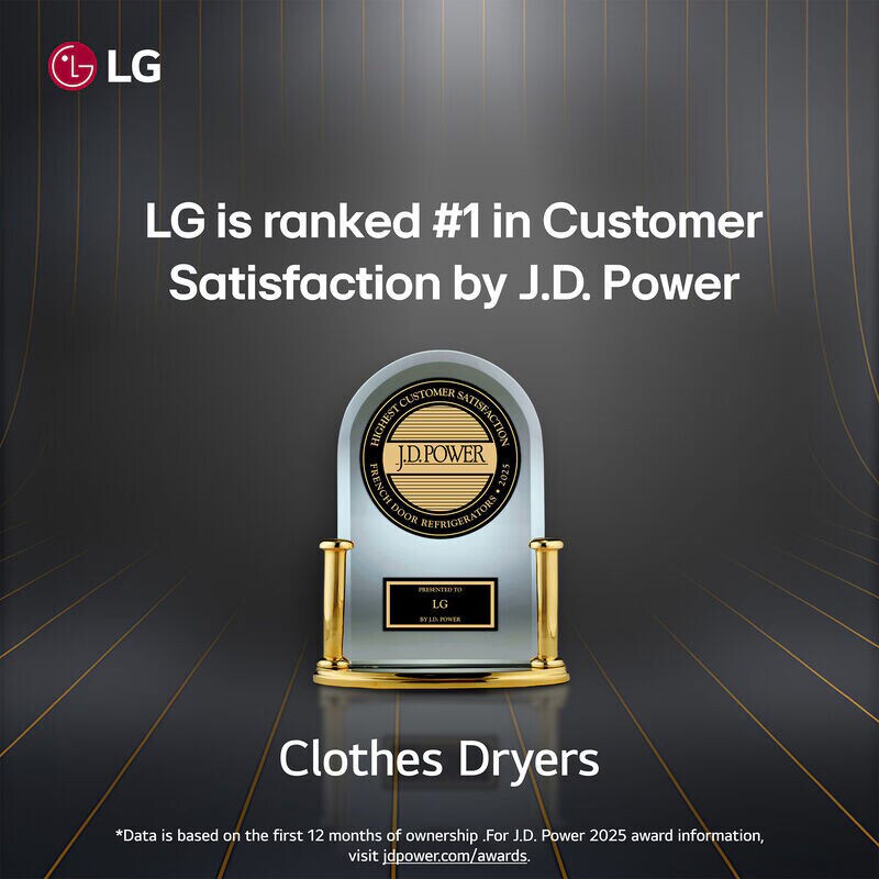 LG 27 in. 7.4 cu. ft. Electric Smart Dryer with 23 Dryer Programs, 11 Dry Options, Wrinkle Care & Sensor Dry - Black Steel, , hires