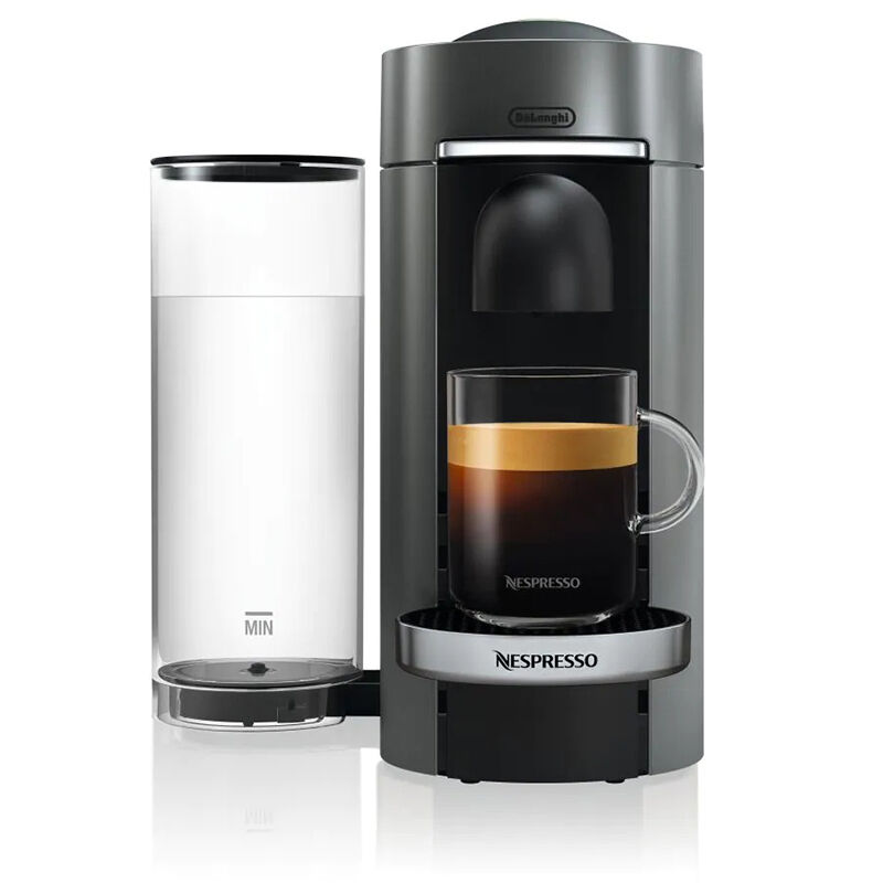 Gaan wandelen tempo knijpen Nespresso Vertuo Plus Deluxe Coffee and Espresso Machine with Aeroccino  Milk Frother by De'Longhi - Titanium | P.C. Richard & Son