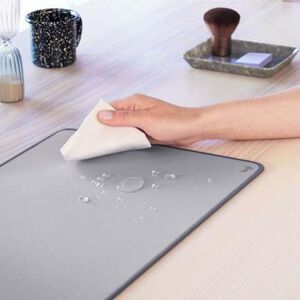 Logitech Desk Mat Studio Series Extended Mouse Pad with Spill-resistant Durable Design (Large) - Mid Gray, , hires