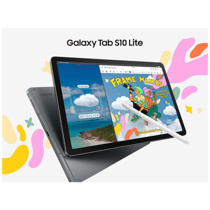 Samsung Galaxy Tab S10 Lite 10.9 in. Tablet (2025 Release) with Wifi-Only, 128 GB Storage, S Pen & Est. 16Hrs. of Battery Life - Gray, , hires