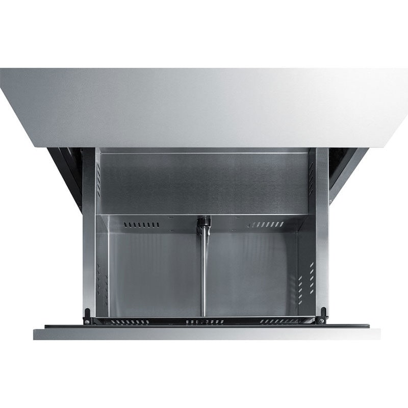 Summit 24 in. 4.8 cu. ft. Outdoor Double Refrigerator Drawers - Custom Panel Ready, , hires