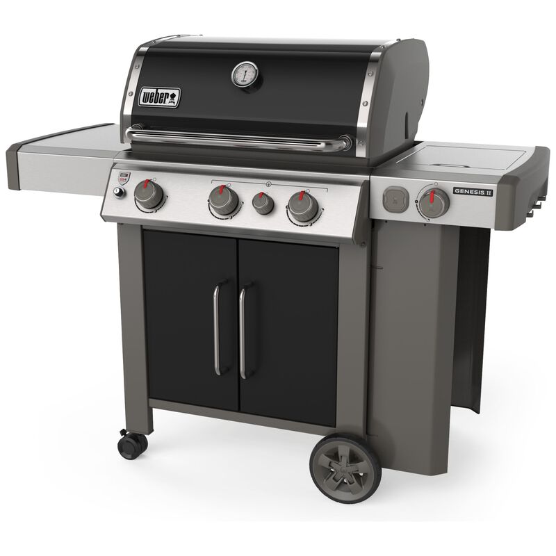 Weber Genesis II E-335 3-Burner Liquid Propane Gas Grill with Side Burner & Sear Burner - Black, , hires