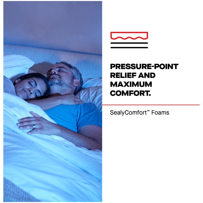 Sealy Plainfield Posturepedic Plus Medium Euro Top Innerspring Full Size Mattress, , hires