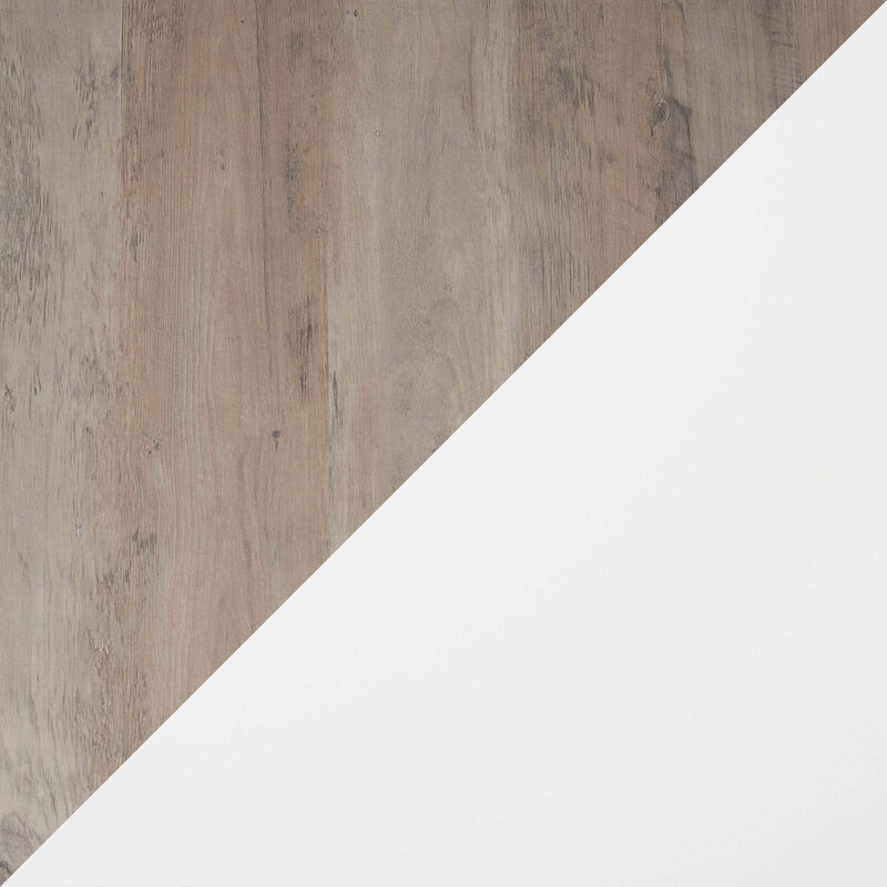 Manhattan Comfort DUMBO Modern 3-Drawer Dresser - White & Gray, White & Gray, hires