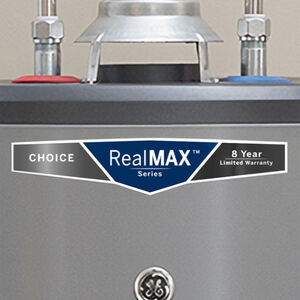 GE RealMax Choice Natural Gas 40 Gallon Short Water Heater with 8-Year Parts Warranty, , hires