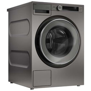 Asko 5-Series 24 in. 2.8 cu. ft. Smart Stackable Front Load Washer with Steam Cycle - Titanium, Titanium, hires