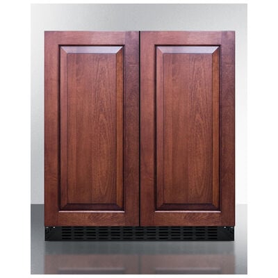 Summit 30 in. 5.4 cu. ft. Side by Side Undercounter Refrigerator - Custom Panel Ready with White Trim | FFRF3075WIF