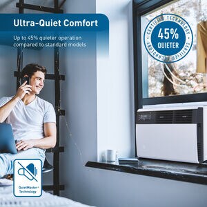 Friedrich Kuhl Series 13,900 BTU Smart Energy Star Window/Wall Air Conditioner with Inverter, 3 Fan Speeds & Remote Control - White, , hires