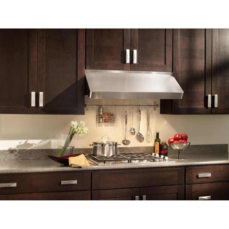 Best Centro Poco Series 42 in. Canopy Pro Style Range Hood with Convertible Venting & 4 Halogen Lights - Stainless Steel, , hires