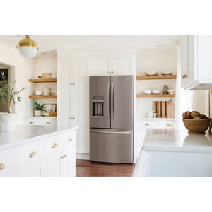 Frigidaire Gallery 36 in. 27.8 cu. ft. French Door Refrigerator with Ice & Water Dispenser - Smudge-Proof Stainless Steel, Smudge-Proof Stainless Steel, hires
