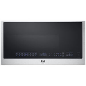 LG Studio 30" 1.7 Cu. Ft. Over-the-Range Microwave with 10 Power Levels, 300 CFM & Sensor Cooking Controls - PrintProof Stainless Steel, , hires