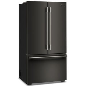 KitchenAid 36 in. 24.3 cu. ft. Counter Depth French Door Refrigerator with Internal Water Dispenser - Black Ore, Black Ore, hires