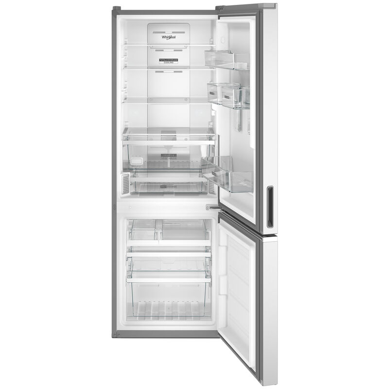 Whirlpool 24 in. 12.9 cu. ft. Counter Depth Garage Ready Bottom Freezer Refrigerator - Fingerprint Resistant Stainless Steel, Fingerprint Resistant Stainless, hires