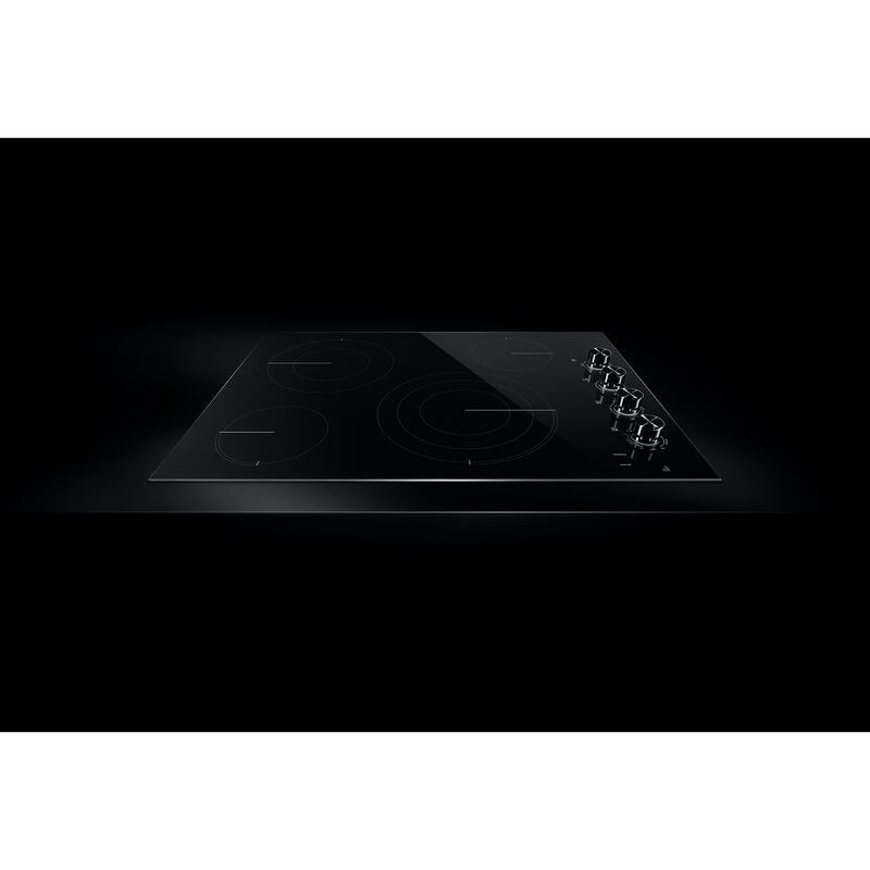 JennAir Oblivian Glass 30 in. 4-Burner Electric Cooktop with Simmer Burner & Power Burner - Black, , hires