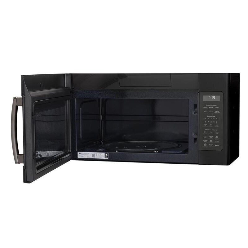GE 30 in. 1.9 cu. ft. 1000W Over-the-Range Microwave with 400 CFM & Sensor Cooking - Black Slate, Black Slate, hires