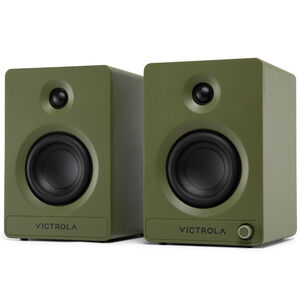 Victrola Tempo Bluetooth Bookshelf Speakers - Green, , hires
