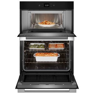 Whirlpool 30 in. 6.4 cu. ft. Smart Electric Microwave/Wall Oven Combo with Standard Convection & Sensor Cooking - Fingerprint Resistant Stainless, , hires