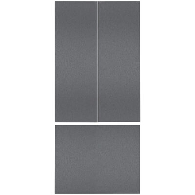 Gaggenau Panels for Handleless Install of French Door Bottom Mount Refrigerators- Dark Brushed Stainless Steel | RVA428922