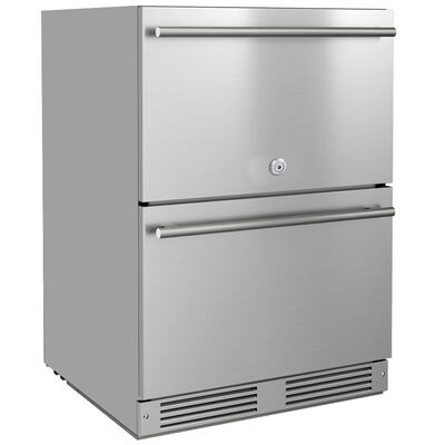 XO 24 in. 5.2 cu. ft. Outdoor Refrigerator Drawer - Stainless Steel | XOU24ORDS