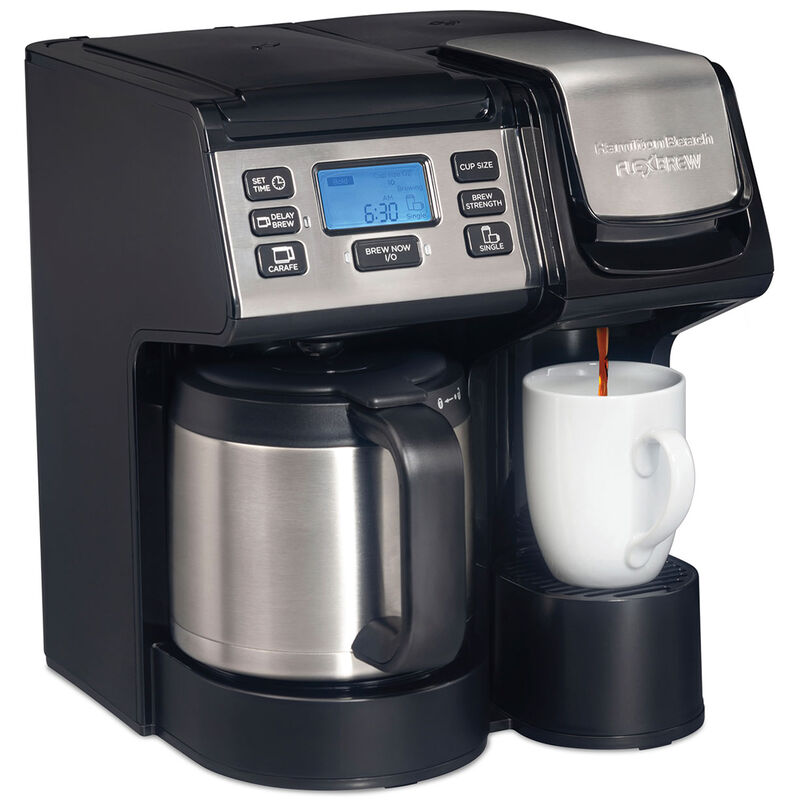Hamilton Beach FlexBrew Trio Coffee Maker with Thermal Carafe - Black, , hires