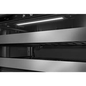 KitchenAid 24 in. Built-In/Freestanding 4.8 cu. ft. Compact Beverage Center with Adjustable Shelves & Digital Control - Stainless Steel, , hires