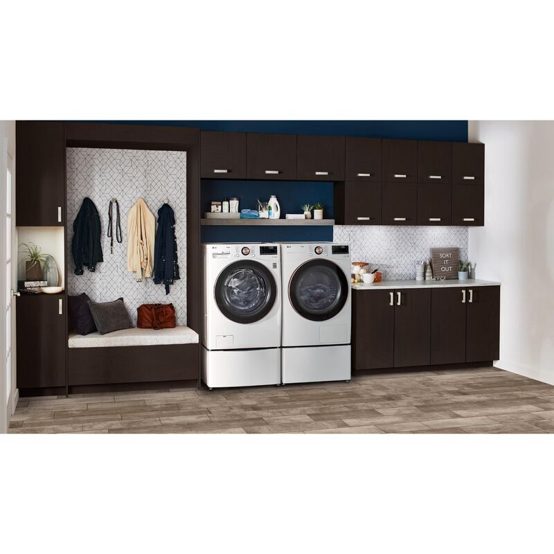 LG 27 in. 7.8 cu. ft. Smart Stackable Ventless Electric Dryer with Dual Inverter Heat Pump & AI Sensor Dry - White, , hires