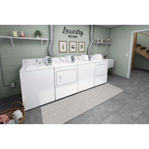Whirlpool 27 in. 3.3 cu. ft. Commercial Coin-Equipped Top Load Washer with Agitator - White, , hires