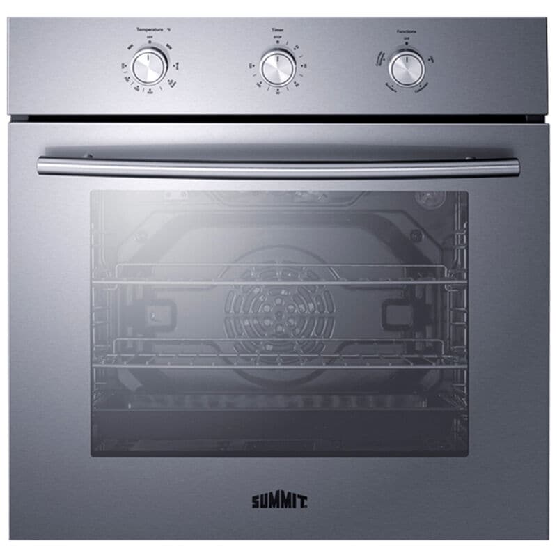 Summit 24 in. 2.3 cu. ft. Gas Single Wall Oven with Standard Convection - Stainless Steel, , hires